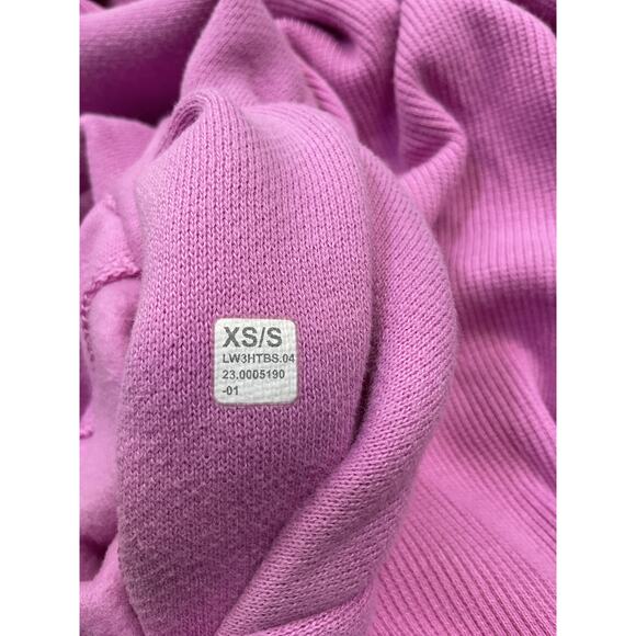 Lululemon 'Scuba' Pink Cotton Oversized Funnel-Neck Half Zip Size XS / S - Picture 4 of 4